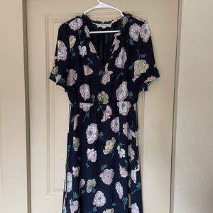 Loft Floral Spring MIDI Dress